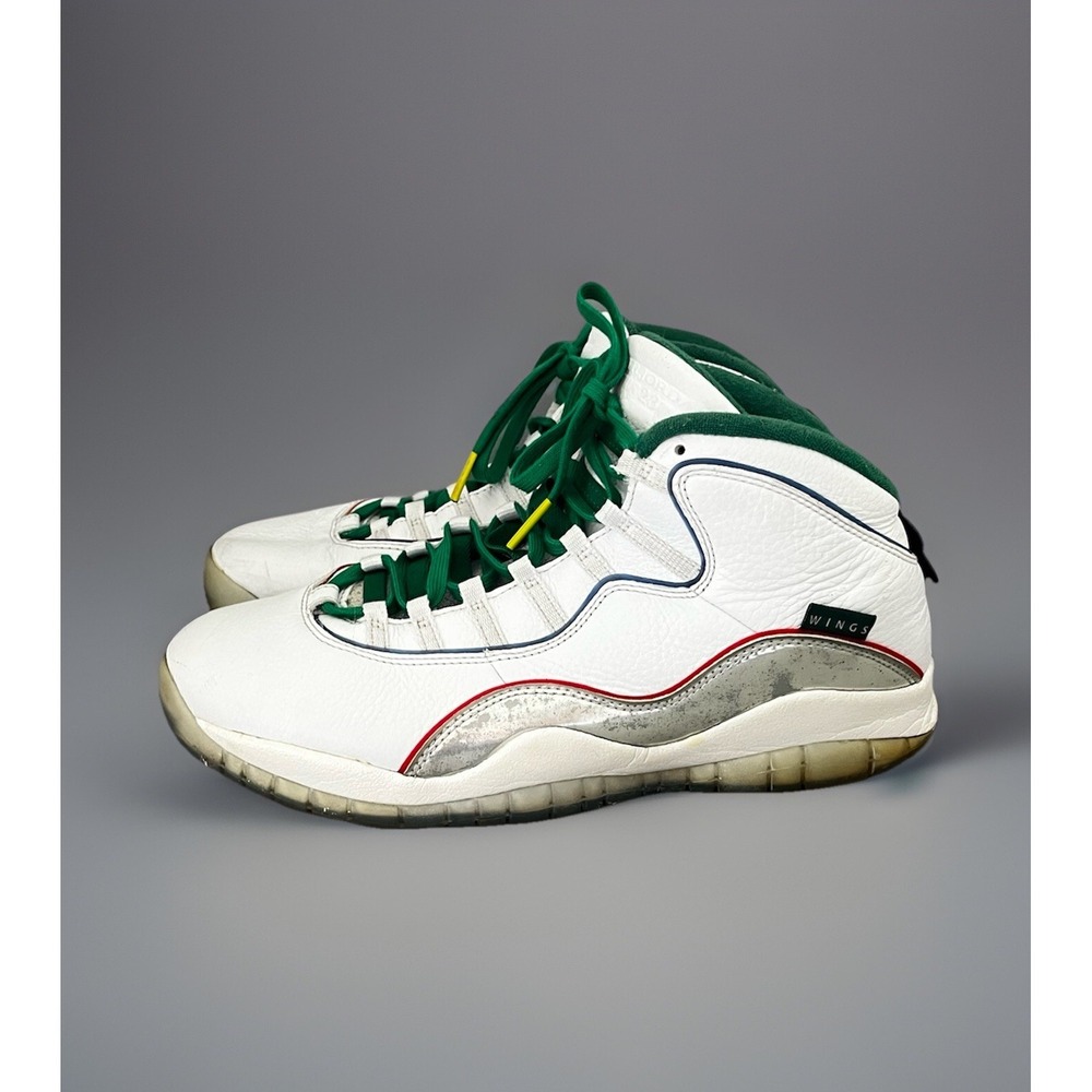 Air Jordan 10 Retro 'WINGS' Basketball Shoes Sneakers Mens 12 - White CK4352-103